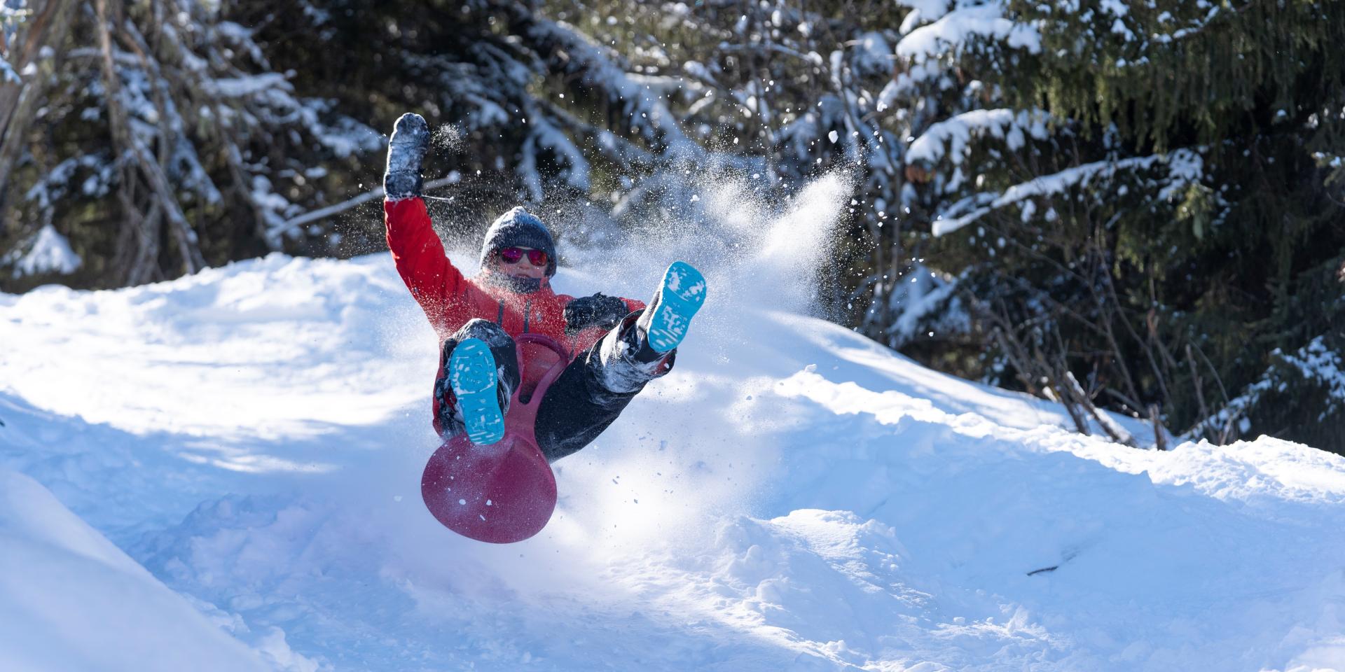 Sledging in Saint-Gervais Mont-Blanc