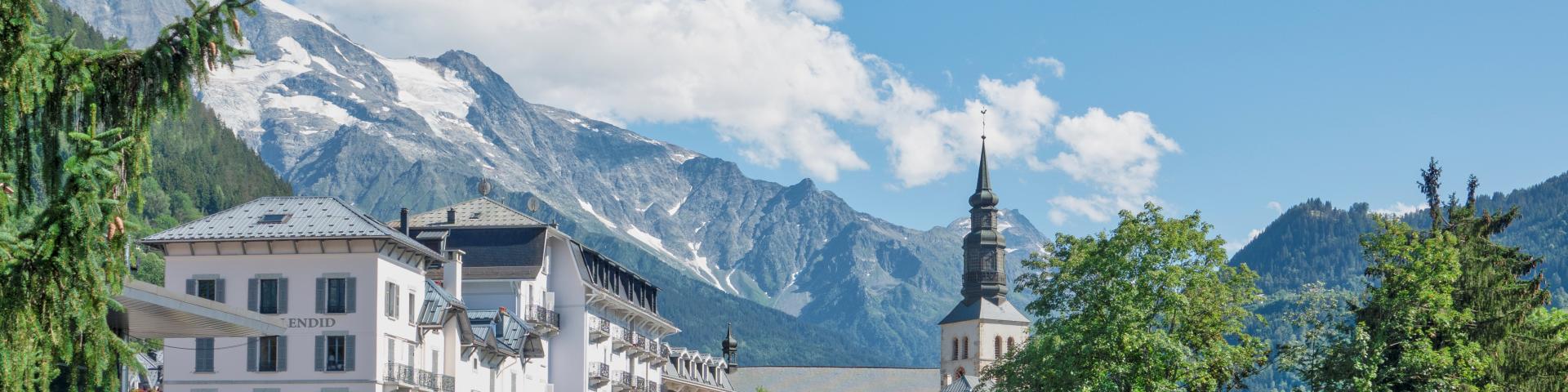 Village center with covered parking