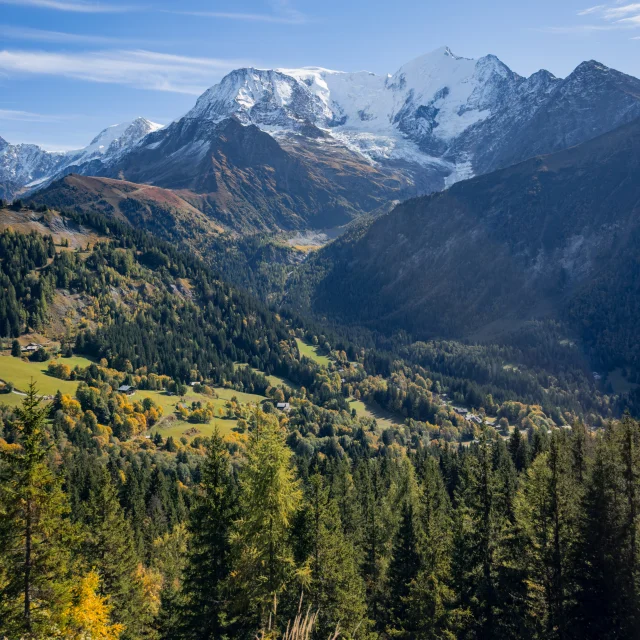 Le vallon de Bionnassay en automne
